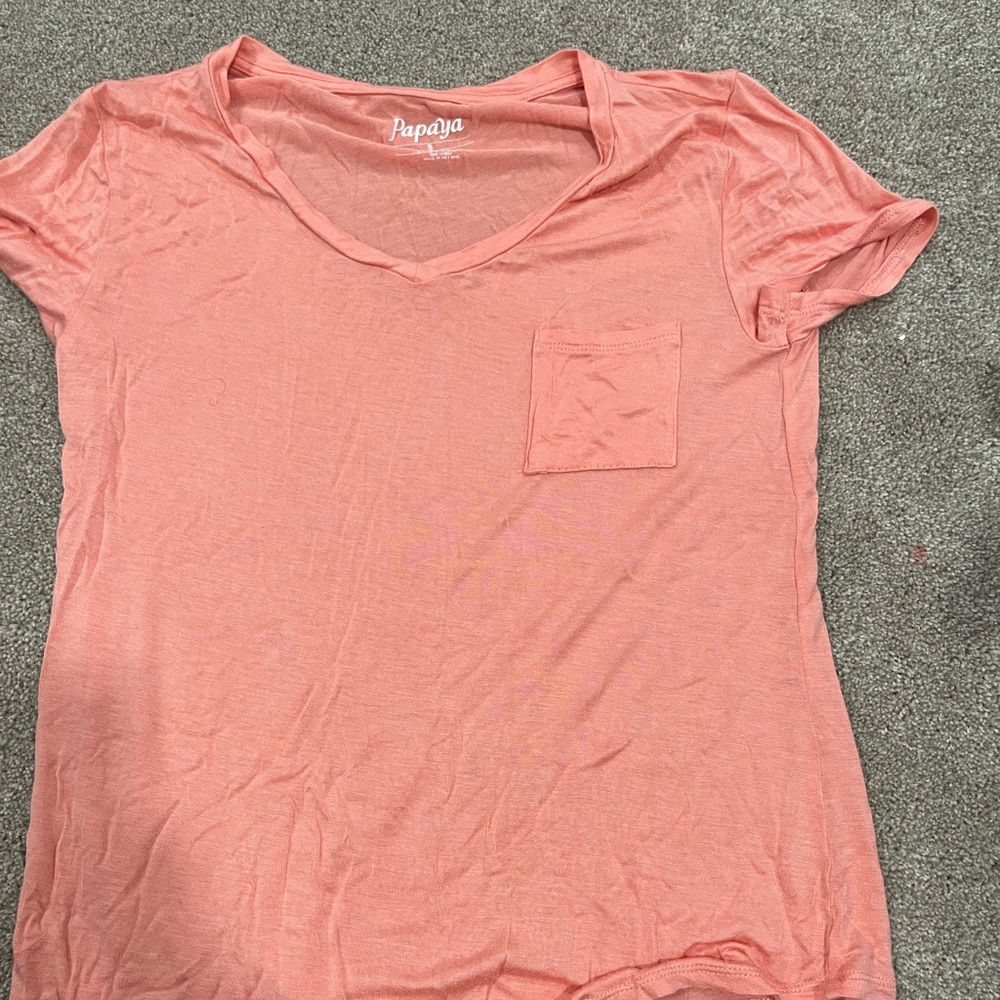 light coral color, very slowly and stretchy material